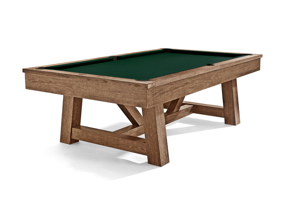 Brunswick Botanic Pool Table - Rustic Dark Brown