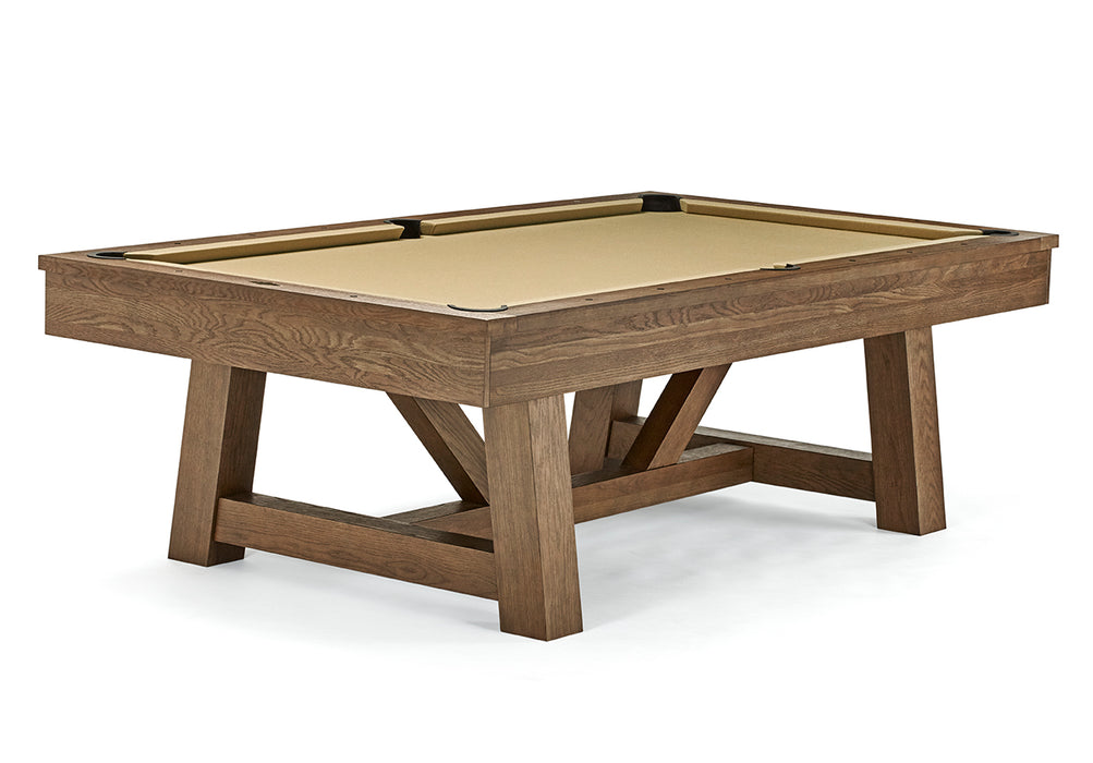 Brunswick Botanic Pool Table - Rustic Dark Brown